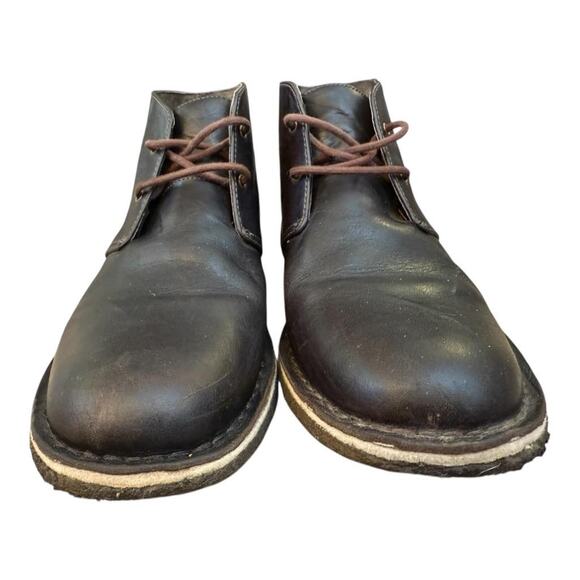 Ugg Leighton Desert Chukka Boot Men size 12 Brown Leather - Picture 3 of 8